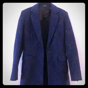 Navy blue classic theory coat